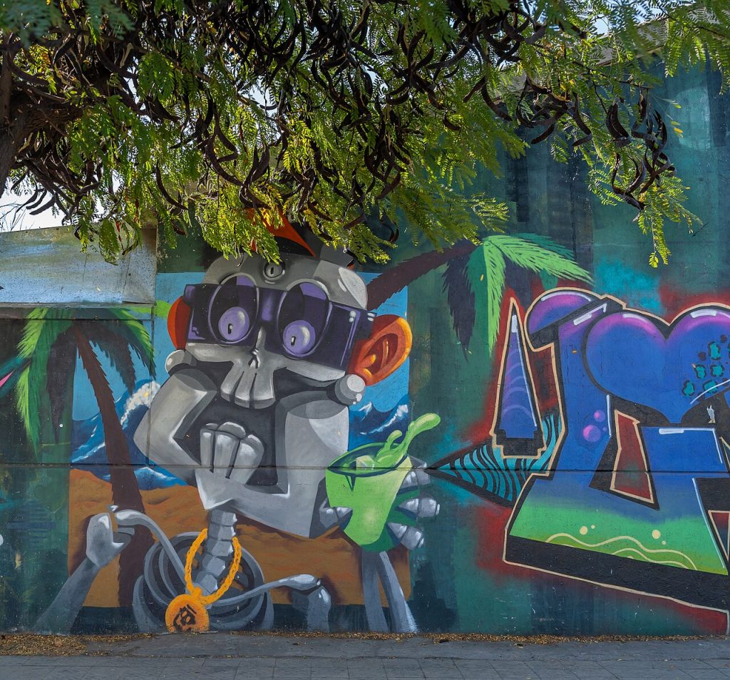 street art mural (foto: Rjcastillo / CC BY-SA 4.0, Wikimedia Commons)
