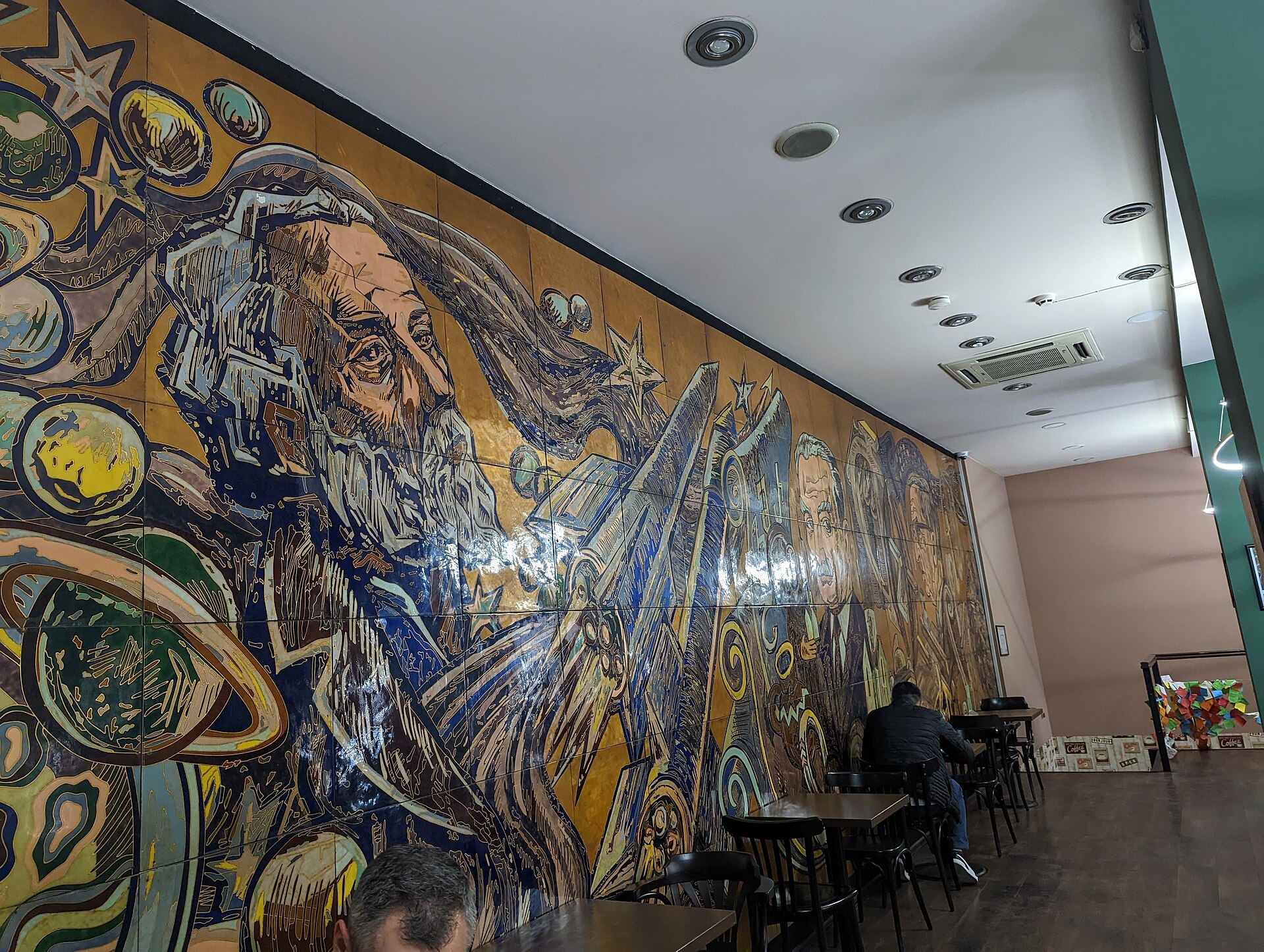 large portrait mural building